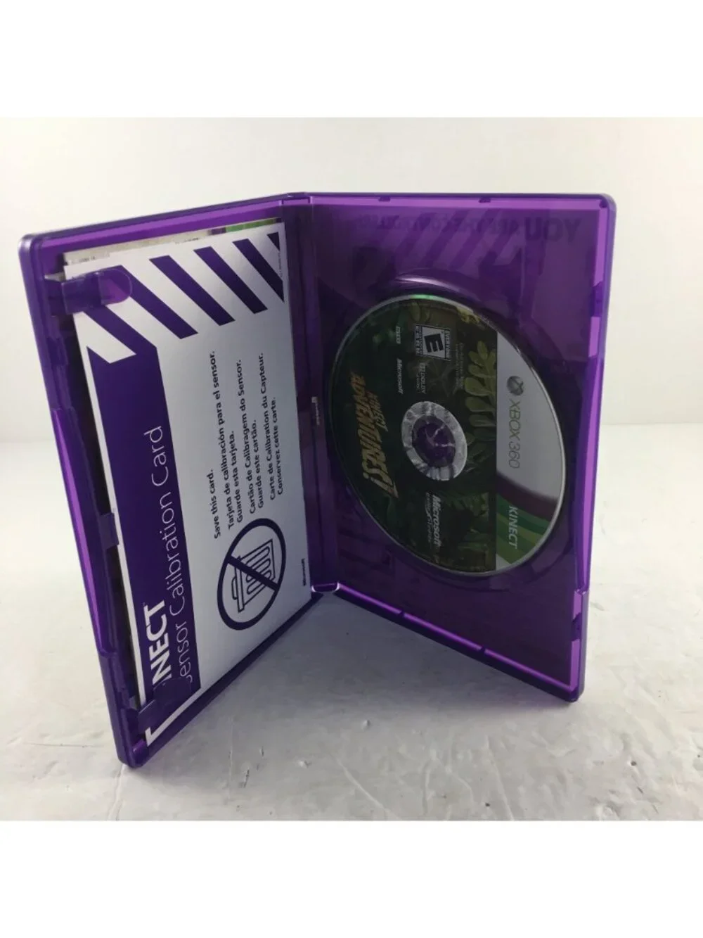 MICROSOFT XBOX 360 KINECT ADVENTURES! GAME MANUAL INCLUDED